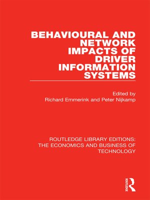 cover image of Behavioural and Network Impacts of Driver Information Systems